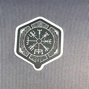 Viking Old Norse God Masculine Warrior Celtic Art Single Sticker